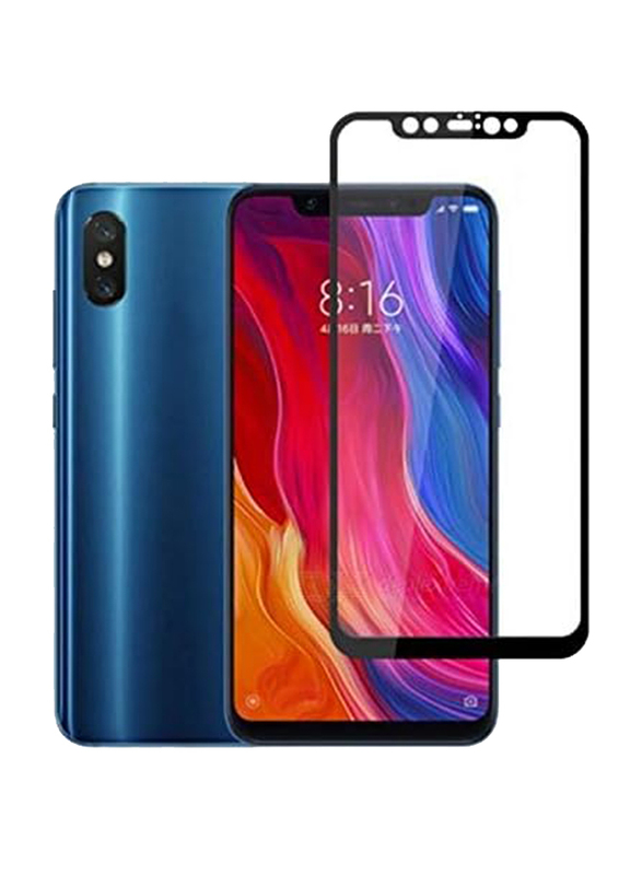 Xiaomi Mi 8 Pro 6.1-inch 3D Curved Full Coverage Premium Tempered Glass Mobile Phone Screen Protector, Black/Clear