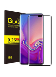 Kugi Samsung Galaxy S10 Plus Tempered Glass Screen Protector, Black