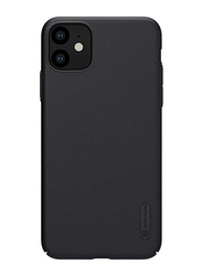 Nillkin Apple iPhone 11 Frosted Shield Anti Fingerprints Hard Mobile Phone Case Cover with Kickstand, Black