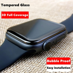 Tempered Glass Screen Protector for Apple Watch 45mm, 2 Pieces, Clear