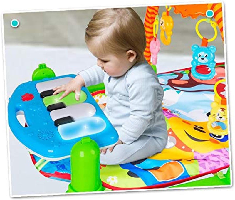 Play Mat Activity Gym Kick and Newborn Toy with Piano, Ages 4+