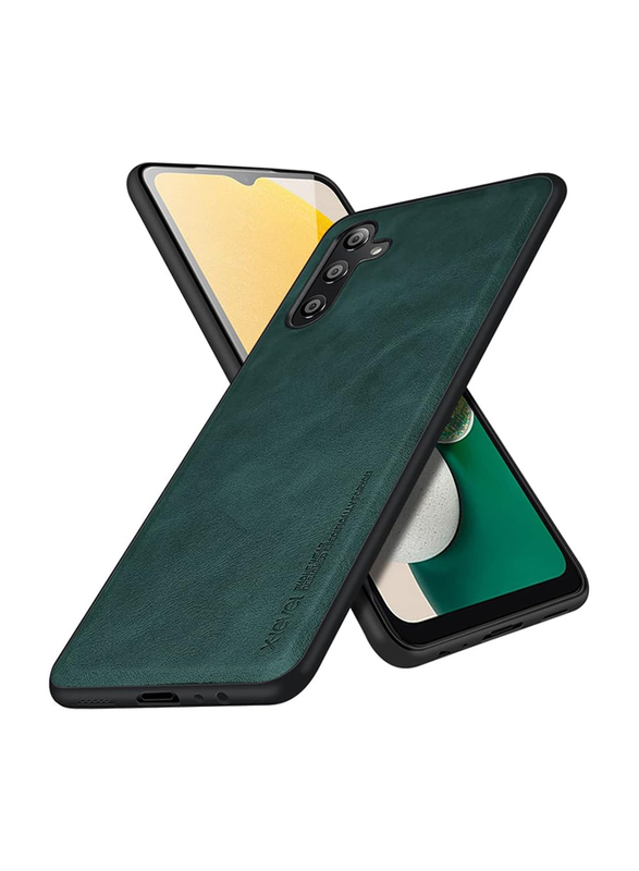 X-Level Samsung Galaxy A13 5G Case Ultra-Thin Slim Premium PU Leather Elegant Soft TPU Bumper Shockproof Protective Mobile Phone Case Cover, Green