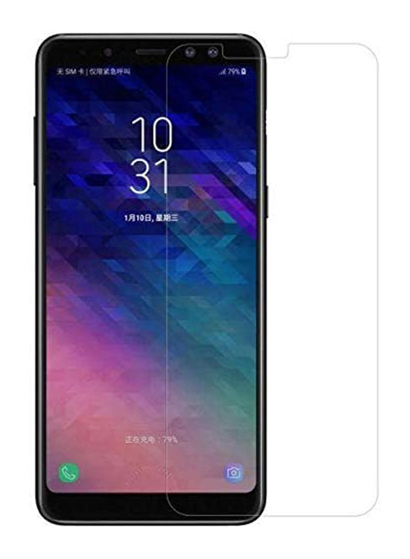 Samsung Galaxy A8 Plus Tempered Glass Screen Protector, Clear