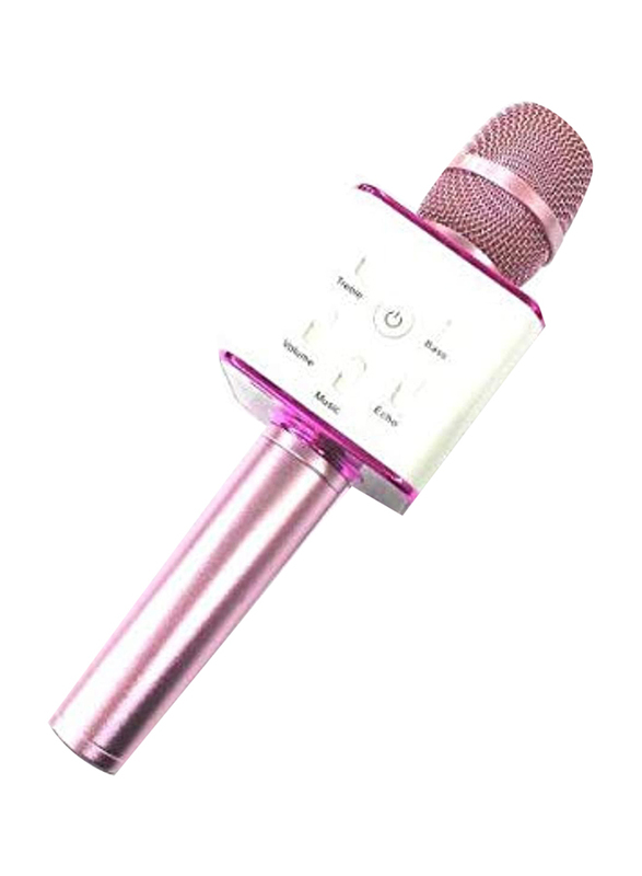 Q7 Wireless Handheld Karaoke Microphone Bluetooth For Smart Phones iPhone 6s, Pink