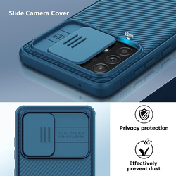 Nillkin Samsung Galaxy A52 5g Anti-Drop Slim Stylish Sliding Camera Protector Mobile Phone Case Cover, Blue