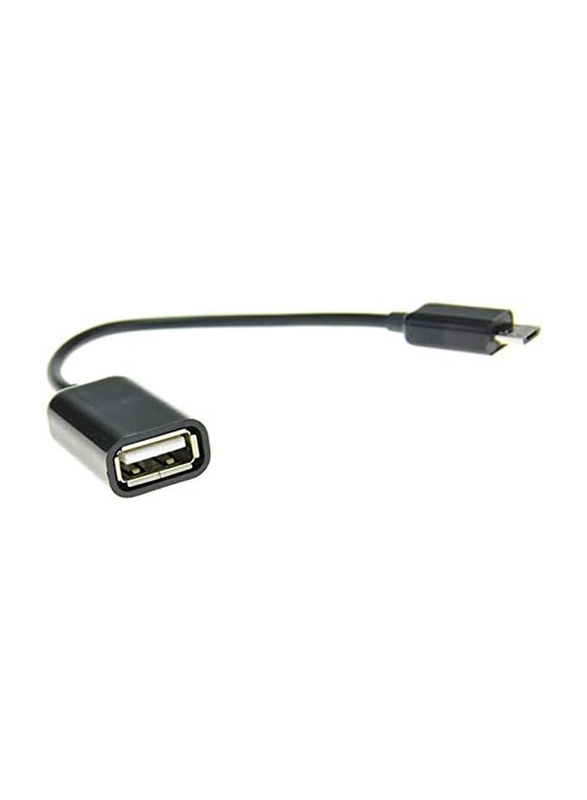 Micro USB OTG Adapter, Micro USB to USB Type A Female for Smartphones/Tablets, Black