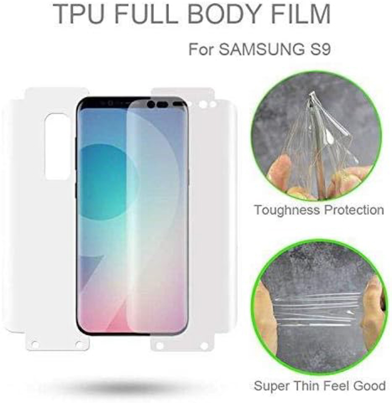 Bestsuit Samsung Galaxy S9 360 TPU Guard Front + Back HD Ultra Film Edge to Edge Screen Protector, Clear