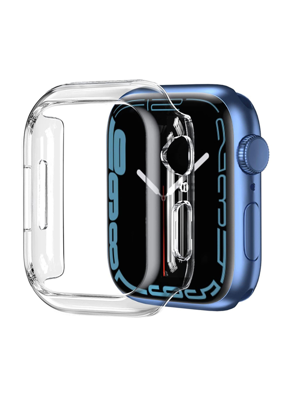 Edge Bumper Case for Apple Watch 41mm, 2 Pieces, Clear/Black