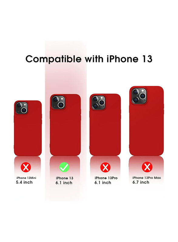 X-Level Apple iPhone 13 Mini 2021 Ultra-Thin Guardian Series Soft TPU Matte Finish Coating Mobile Phone Case Cover, Red