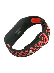 Silicone Anti-Off Wrist Band for Xiaomi Mi Band 3, Red