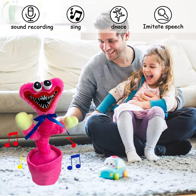 Poppy Playtime Huggy Wuggys Horror Game Doll Monster Doll Toy Gifts for Kids, Ages 3+ Months, Pink