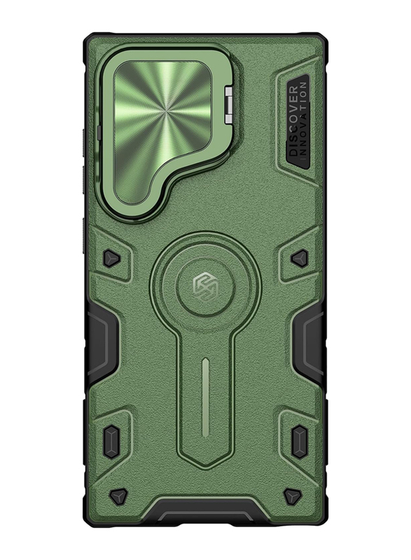 Nillkin Samsung Galaxy S24 Ultra CamShield Armor Prop Series Mobile Phone Case Cover, Dark Green