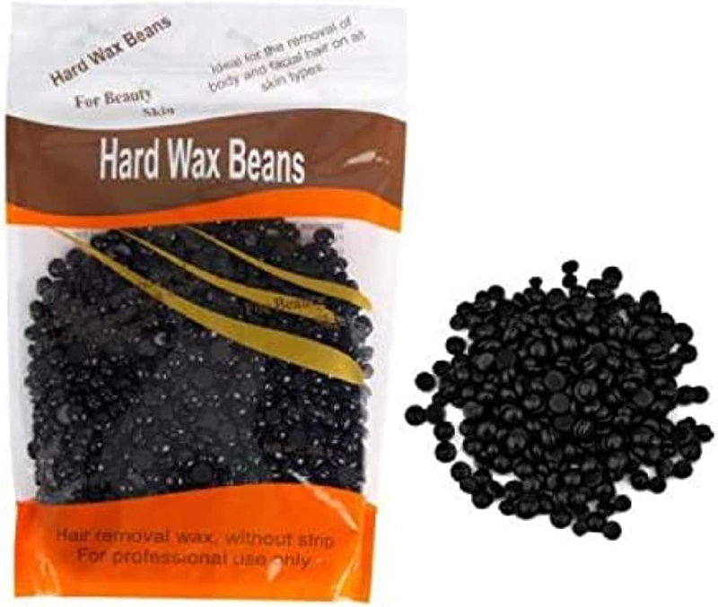 Charcoal Hard Wax Beans, 500g, Black