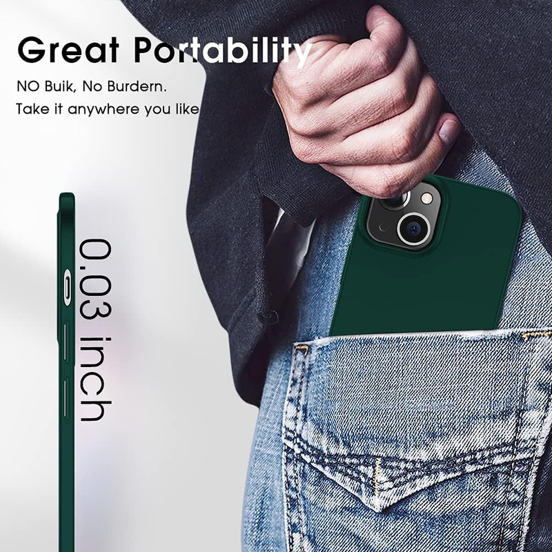 X-Level Apple iPhone 13 2021 Ultra-Thin Guardian Series Soft TPU Matte Finish Coating Mobile Phone Case Cover, Green