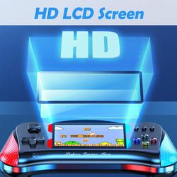 LCD Screen Retro Handheld Video Game Console, Black