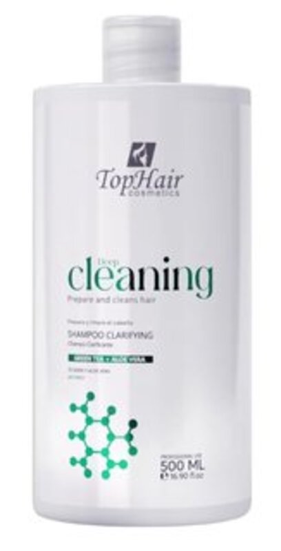 TOP HAIR COSMETICS TopHair Shampoo Clraifying (500 ML/ 16.90 FL.OZ), Deep Cleaning, Prepare and Cleans Hair. PH (7.0/8.0)