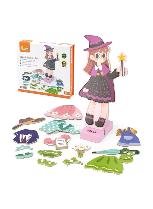 Viga Magnetic Dress Up Girl, Ages 3+