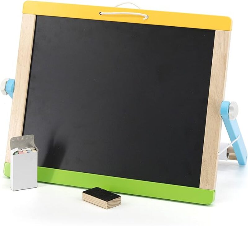 Viga Magnetic Dry Erase and Chalk Board with Accessories