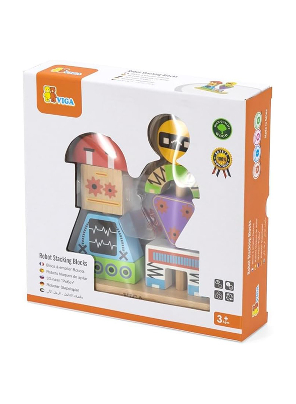 Viga Robot Stacking Blocks, Ages 3+