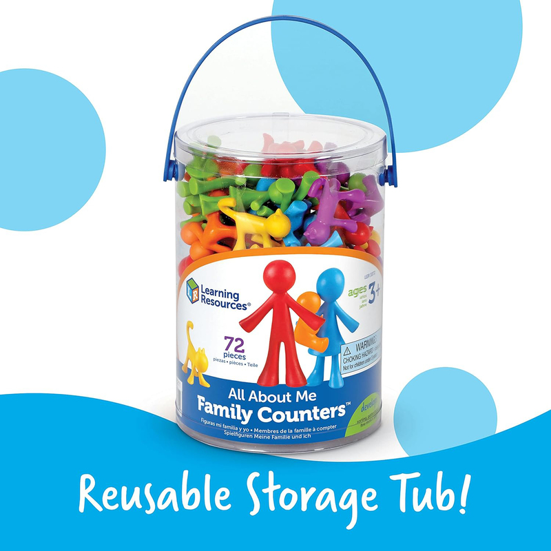 Learning Resources All About Me Family Counters, 72 Pieces, Ages 3+