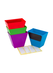 Learning Resources Magnetic Create-a-Space Storage Bins, 4 Pieces, Ages 4+