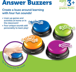 Learning Resources Answer Buzzers, 4 Pieces, Ages 3+