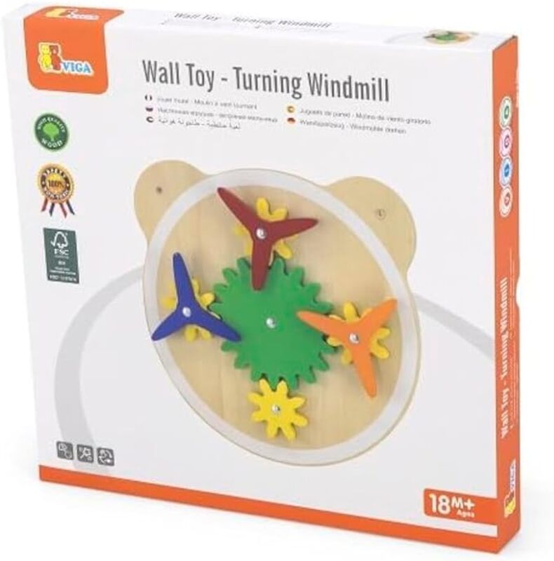 Viga Wall Toy - Turning Windmill