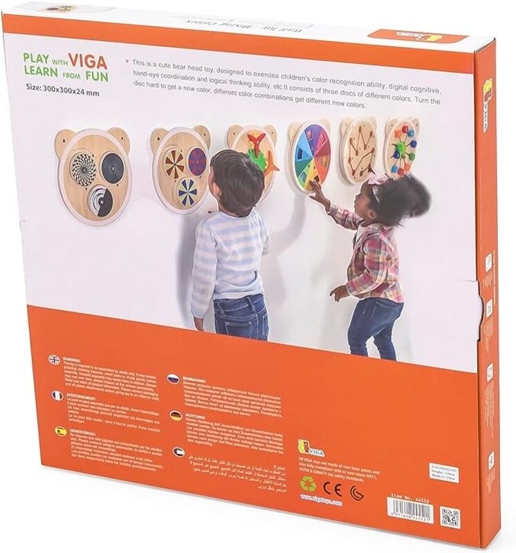 Viga Wall Toy - Mixing Colors with 3 discs