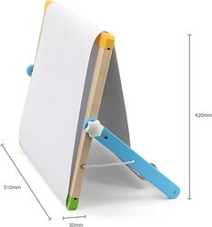 Viga Magnetic Dry Erase and Chalk Board with Accessories