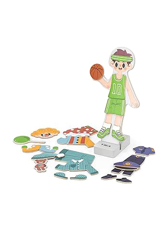 Viga Magnetic Dress Up Boy, Ages 3+