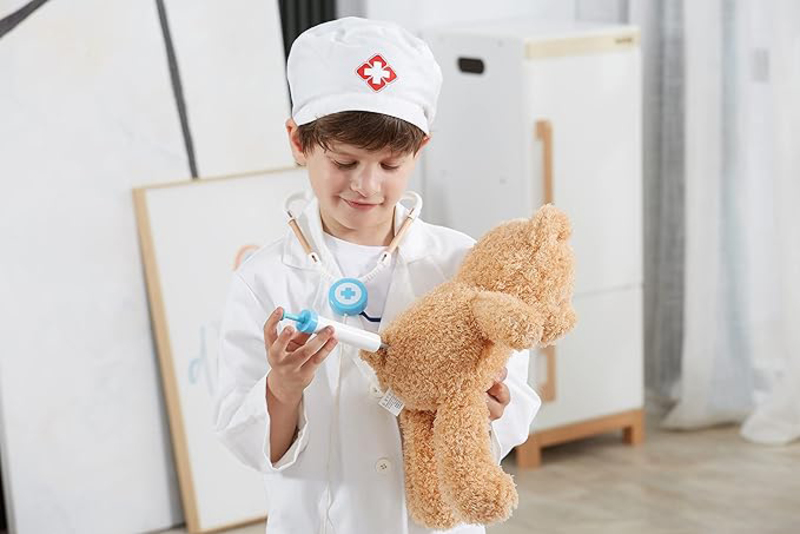 Viga Little Doctor Uniform & Hat, Ages 3+