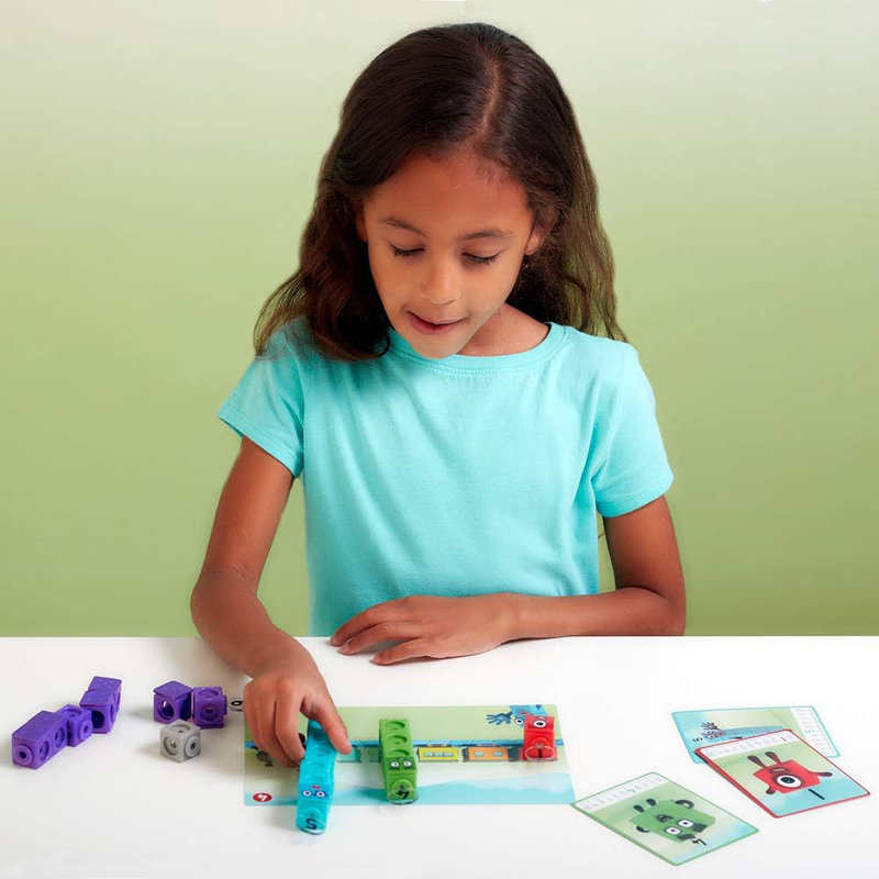 Learning Resources Math Link Cubes Number blocks 1-10 Activity Set, Ages 3+
