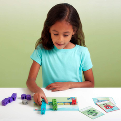 Learning Resources Math Link Cubes Number Blocks 1-10 Activity Set, Ages 3+