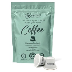 element coffee Capsules Supreme Dark Roast - Pack of 50