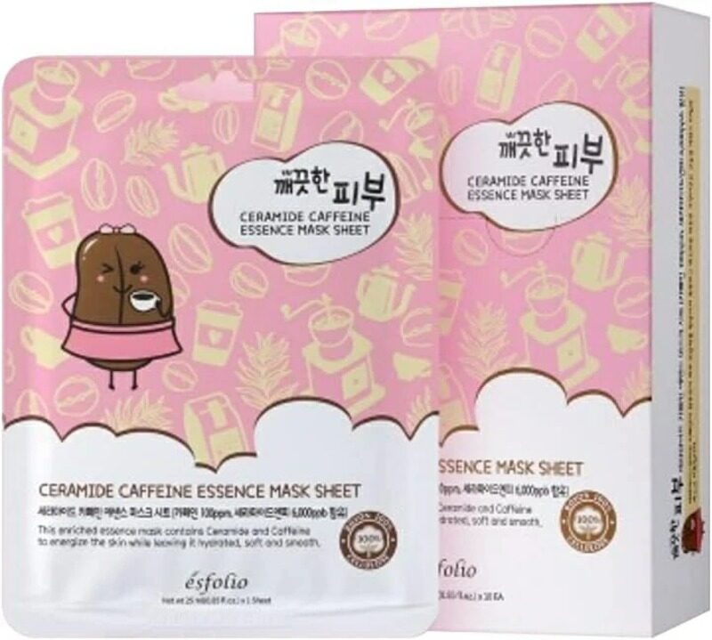 

Esfolio Pure Skin Ceramide Caffeine Essence Mask Sheet 25Ml