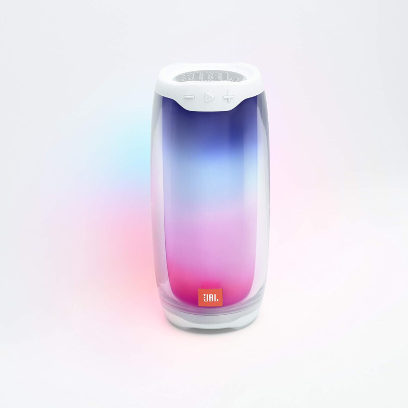 JBL Pulse 4 Portable Bluetooth Speaker, White