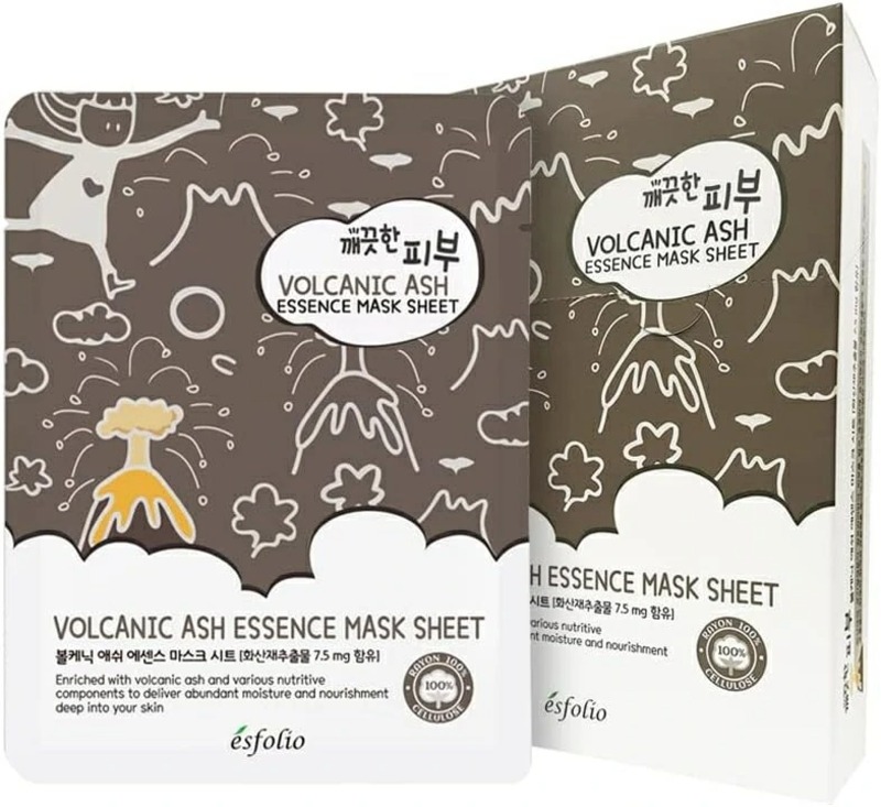 Esfolio Pure Skin Volcanic Ash Essence Mask Sheet 25Ml