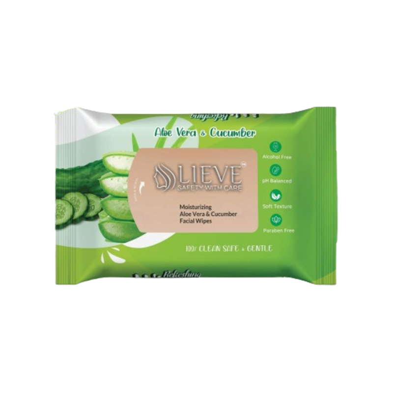 

LIEVE Moisturizing Aloe Vera & Cucumber Facial Wipes