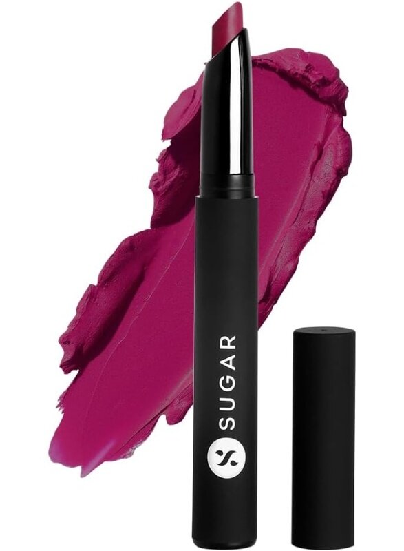 

Sugar Cosmetics Matte Attack Transferproof Lipstick - 08 Daft Pink (Deep Pink), Pink, 2 g Moisturiser, Long Lasting, Matte Finish