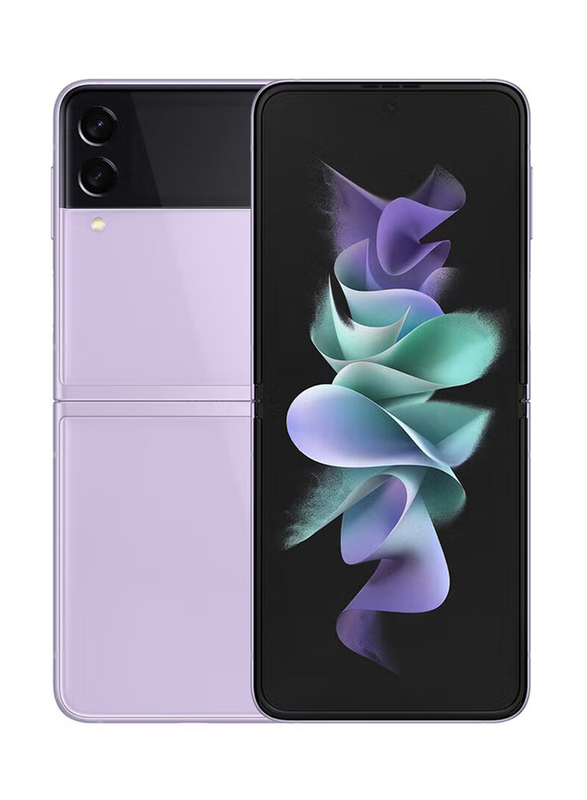 Samsung Galaxy Z Flip 3 128GB Lavender, 8GB RAM, 5G, Single Sim Smartphone, Middle East Version