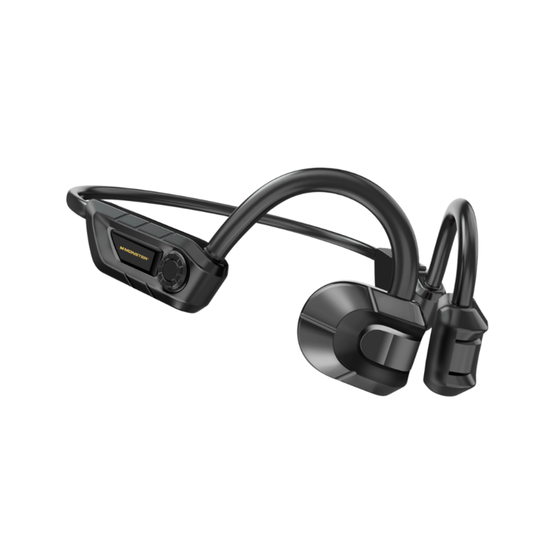 

Monster Open-Ear BC200 Bone Conduction Wireless Earphones, Bluetooth 5.3 Sports Earbuds with Touch Control & Hi-fi Stereo, Black