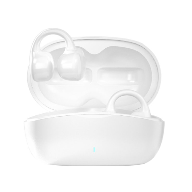 Mezone CLIPPER PRO OWS True Wireless Earbuds with Smart Touch Control, White