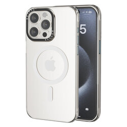 Mezone Clear MagSafe Phone Case, Shock Absorbing & Anti-Yellowing Case For iPhone 15 White