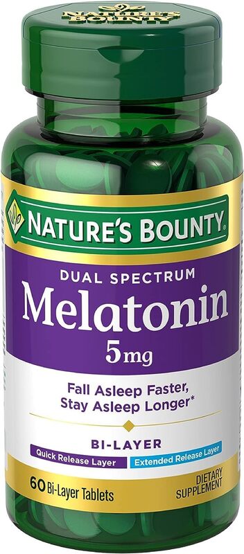 Nature's Bounty Dual Spectrum Melatonin 5mg