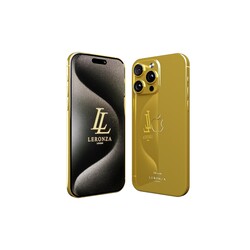 LERONZA LUXURY CUSTOMIZED 24K GOLD-PLATED IPHONE 15 PRO, 512GB, INTERNATIONAL VERSION