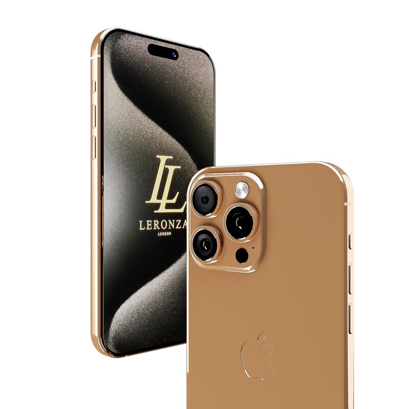 LERONZA LUXURY CUSTOMIZED ROSE GOLD-PLATED IPHONE 15 PRO, 512GB, INTERNATIONAL VERSION