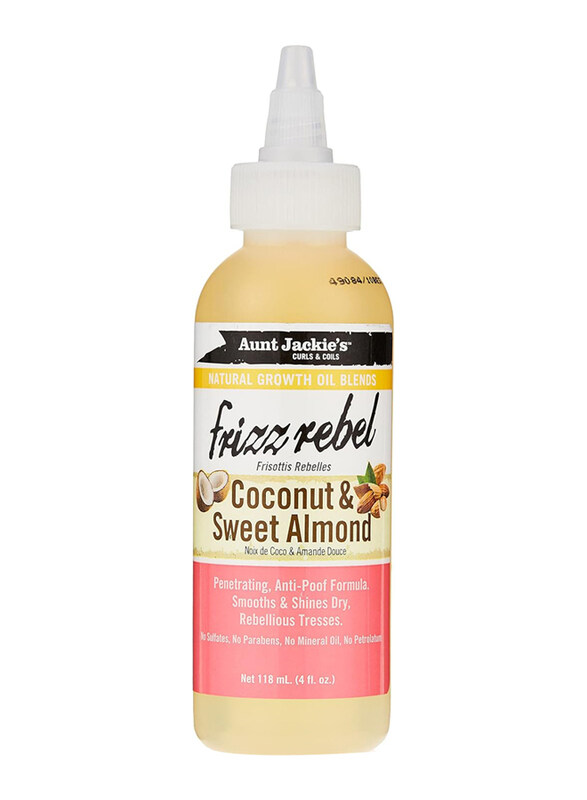 

Aunt Jackie's Natural Growth Oil Frizz Rebel Enriched with Coconut & Sweet Almond Extracts, 118ml