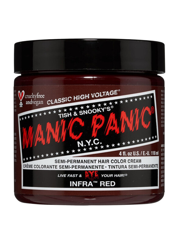 

Manic Panic Semi-Permanent Hair Color Cream, 118ml, Infra Red