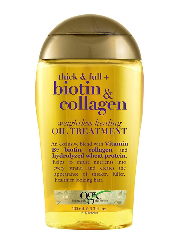 

Organix Biotin & Collagen Oil Treatment, 3 x 100ml