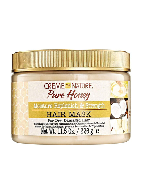 

Creme Of Nature Pure Honey Moisture Replenish & Strength Hair Mask for Dry Hair, 11.5oz